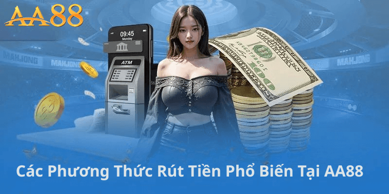 Các Phương Thức Rút Tiền Phổ Biến Tại AA88